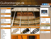 Tablet Screenshot of guitarstrenge.dk